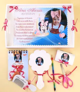 Tavita mot personalizata Minnie Mouse 8 piese 