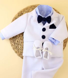 Set complet botez brodat cu rugaciunea inger ingerasul meu din 16 piese