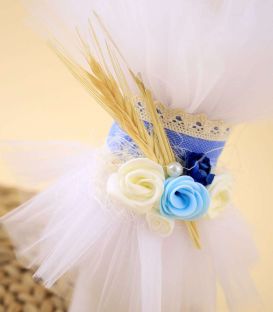 Set complet botez brodat cu rugaciunea inger ingerasul meu din 16 piese