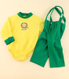 Trusou botez brodat  personalizat Jungle Safari set complet