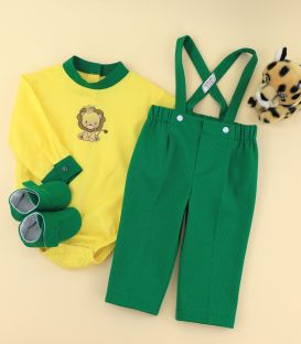 Trusou botez brodat  personalizat Jungle Safari set complet
