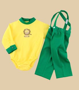 Trusou botez brodat  personalizat Jungle Safari set complet