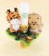 Trusou botez brodat  personalizat Jungle Safari set complet