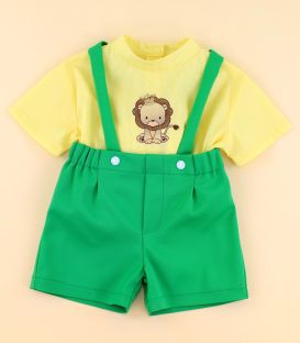 Trusou botez brodat  personalizat Jungle Safari set complet
