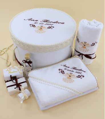 Trusou botez fete set complet ingeras elegant personalizat
