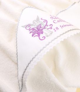 Trusou botez ingeras crin si cutie decorata-6