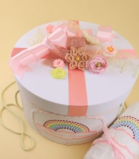Cutie trusou botez fata model curcubeu