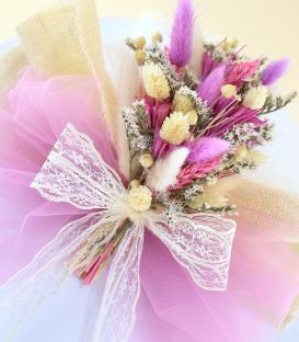 Trusou de botez complet fete ingeras, lila - 4