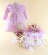 Trusou de botez complet fete ingeras, lila-1