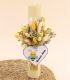 Trusou de botez fete, albinuta cu jucarie -5