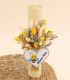 Trusou de botez fete, albinuta cu jucarie -6