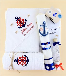 Trusou botez muselina tema marina