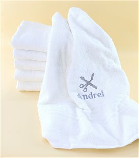 Prosop personalizat alb - broderie instrumente medicale si nume