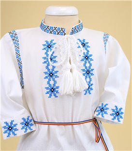 Trusou traditional turcoaz - detaliu broderie stelute