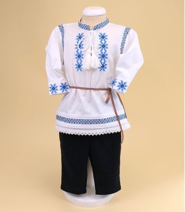 Trusou traditional turcoaz - costum popular botez