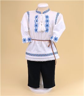 Trusou traditional turcoaz - costum popular botez