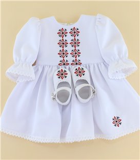 ROchita si pantofi asortati model stelute rosii