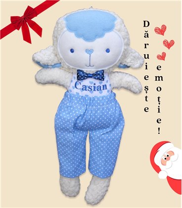 Oita bleu jucarie handmade