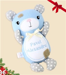 Jucarie handmade Ursuletul peticit