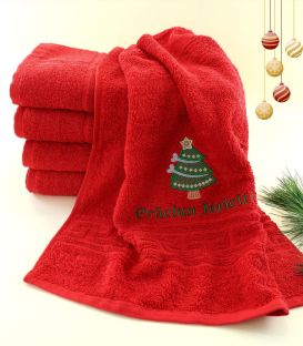Prosoape baie personalizate brodate cu bradut