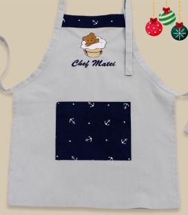 Sort bucatarie personalizat baieti, culoarea gri