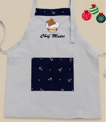 Sort bucatarie personalizat baieti, culoarea gri