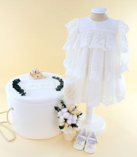 Trusou botez fete –  temă îngeraș, personalizat, set complet, lux