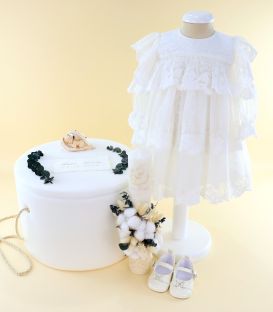 Trusou botez lux, fete, personalizat, set complet, ingeras