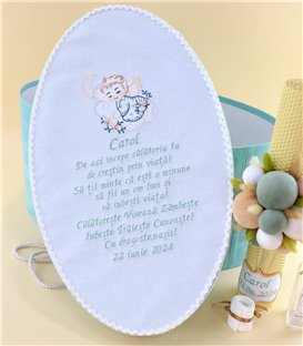 Trusou complet botez baiat personalizat – Ingeraș Verde