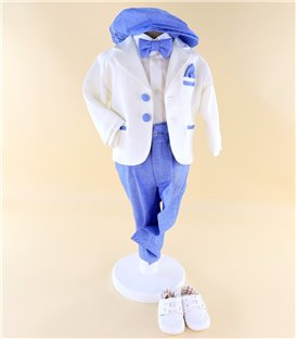 Trusou complet botez baiat personalizat – Ursuleț cu baloane
