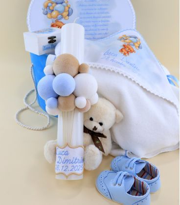 Trusou botez baiat ursulet de iarna - 17 piese