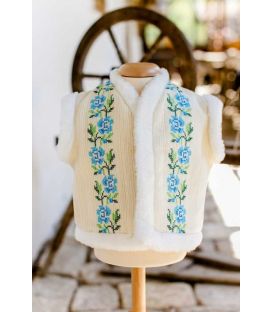 Trusouri botez traditionale - Trusou botez traditional baieti broderie floare