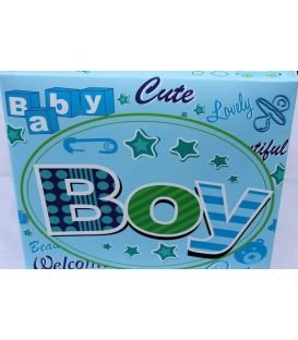 Cutie botez caserata cu maner de baieti