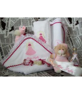 Trusou botez personalizat Ingeras cu inimioara