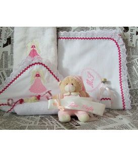 Trusou botez personalizat Ingeras cu inimioara