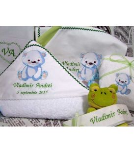Trusou botez personalizat Ursulet
