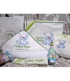 Trusou botez personalizat Ursulet