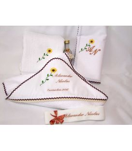 Trusou botez personalizat floarea soarelui