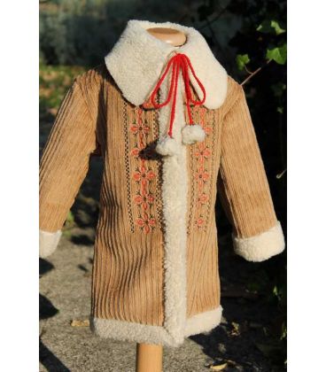 Palton traditional botez fetite stelute