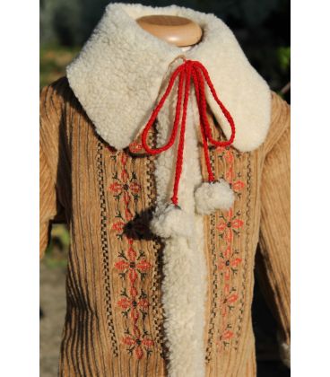 Palton traditional botez fetite stelute
