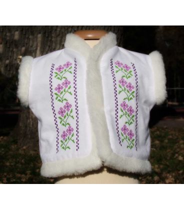 Bundita botez brodata traditionala Violeta