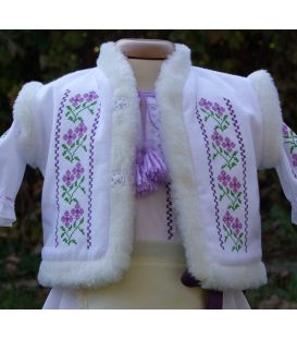 Bundita botez brodata traditionala Violeta