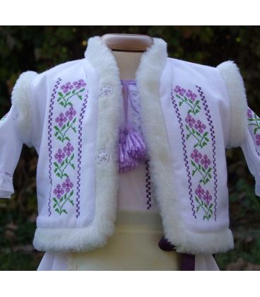 Bundita botez brodata traditionala Violeta