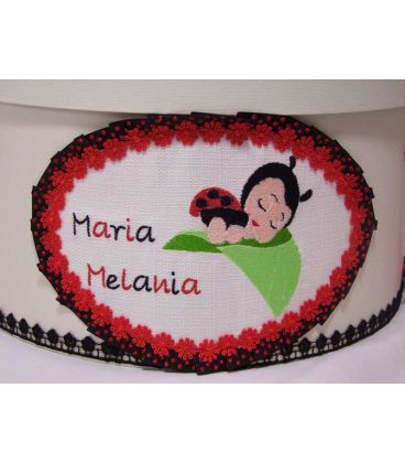 Cutie trusou botez fete rotunda personalizata buburuza