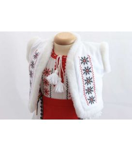 Costum botez traditional fetite complet Stelute