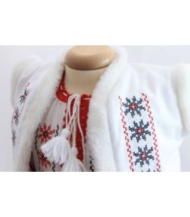 Costum botez traditional fetite complet Stelute