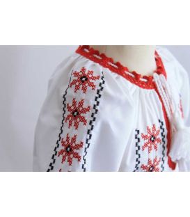 Costum botez traditional fetite complet Stelute