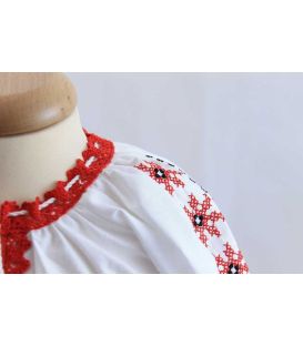 Costum botez traditional fetite complet Stelute