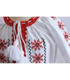 Costum botez traditional fetite complet Stelute
