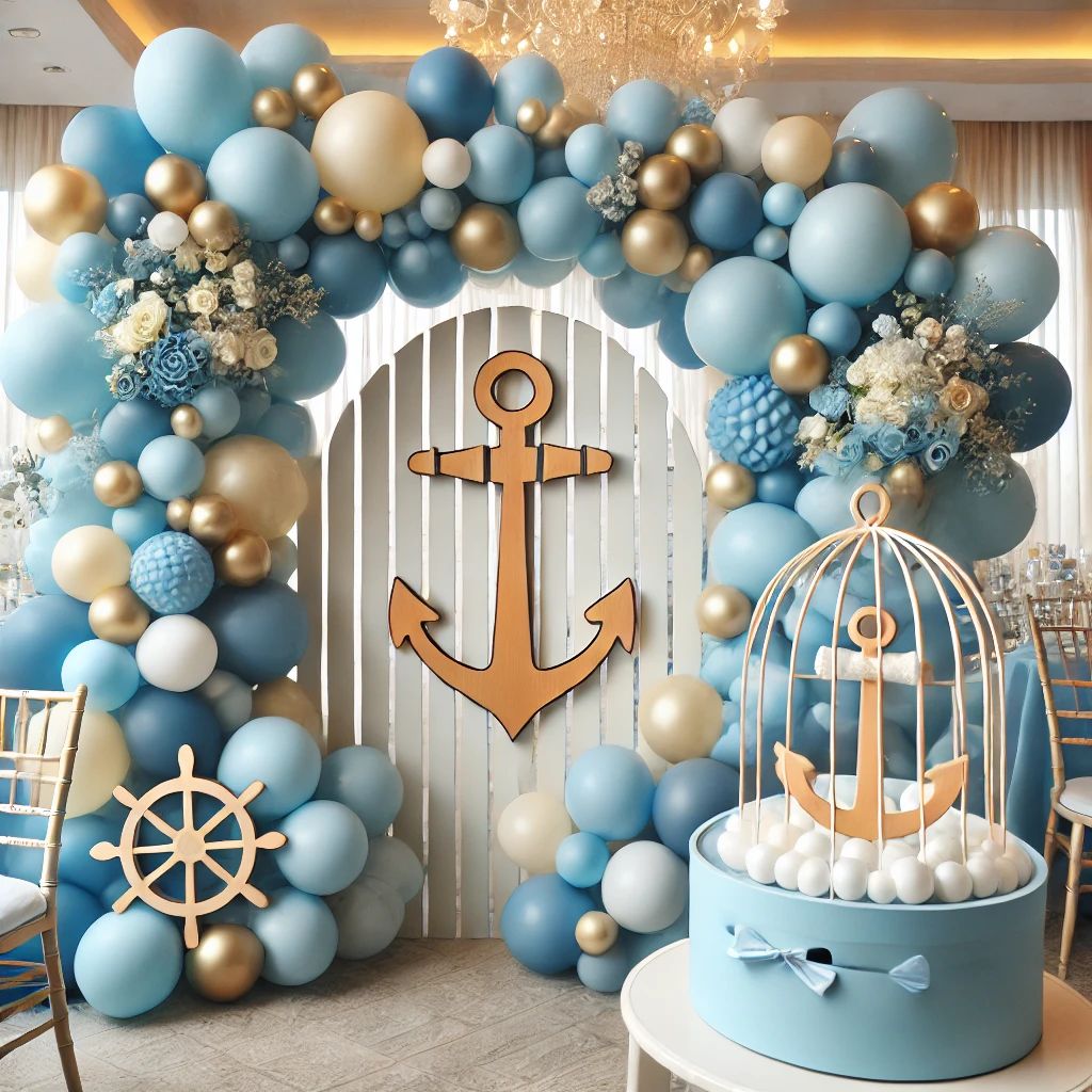 Botez tema marina - decoratiuni si aranjamente tema marina